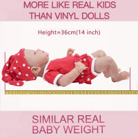 Muñeca Bebé Realista De Silicona IVITA WG1512 De 36cm Con 3 Colores De Ojos Vestido Para Niñas Edad Recomendada 14+ Años - details 7