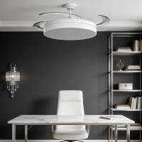 Ventilador de Techo Retráctil con Luz LED  72W CCT Regulable, Motor DC Silencioso de 6 Velocidades, Control Remoto, Ø1070mm – Ventilador de Techo Moderno para Salón, Dormitorio, Oficina ostark-LEDUNI - details 4