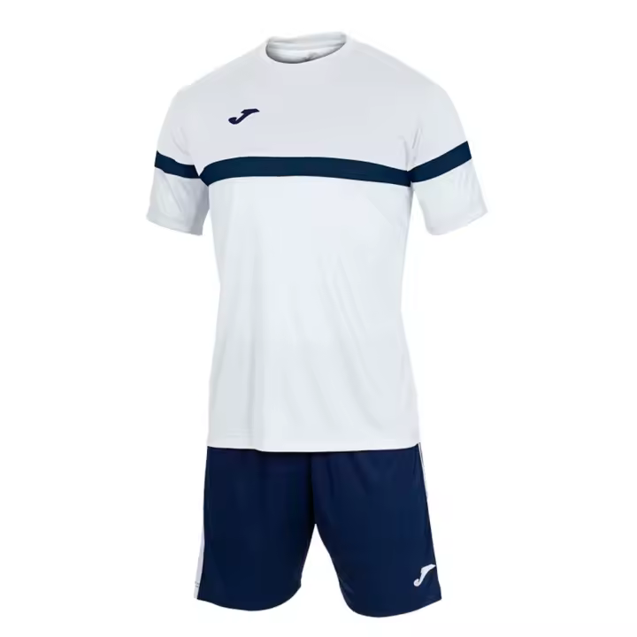 JOMA conjunto para niño camiseta pantalón SET DANUBIO BLANCO MARINO 102857.203 JR  LIGERO FRESCO FACIL LAVADO SECADO RAPIDO - 1