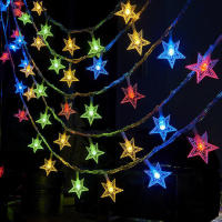 Luces De Estrella LED Para Navidad Y Bodas 1.5m/3m/6m/10m Caja De Batería Iluminación De Cortina De Aire Para El Hogar Y Fiestas - details 0