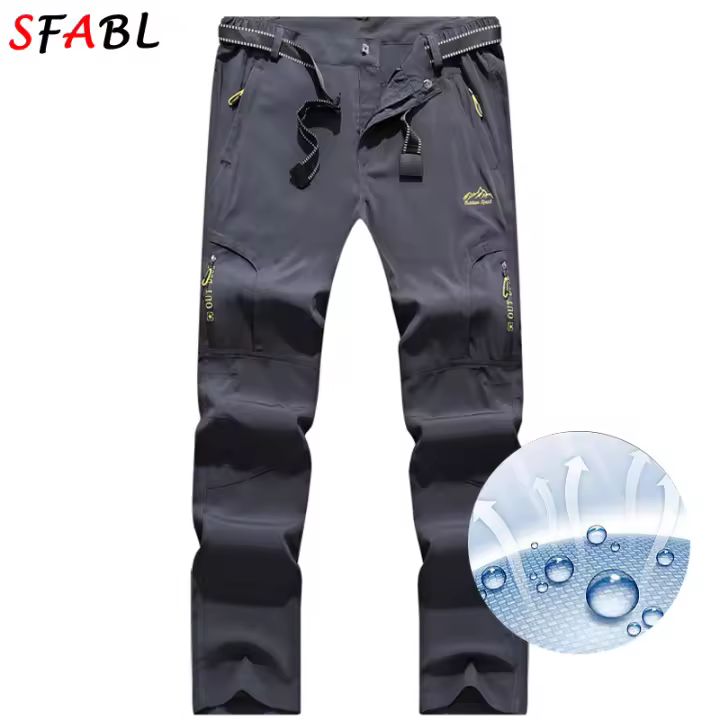 Pantalones Transpirables Y Elásticos Para Hombres Talla Grande Hasta 5XL Para Deportes Al Aire Libre Senderismo Escalada Camping Pesca - 1