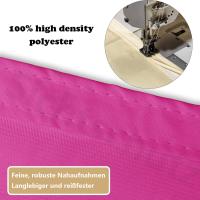 Vela de sombra triangular, toldo impermeable para sombra solar, protección UV, para jardín al aire libre, patio, con cuerda (4x4x4m, rojo rosa) - details 1