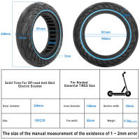 Pneumáticos Tubless 10X2.5 Para Scooter Eléctrico Ninebot Max G30 Neumático Sólido 60/70-6.5 Resistente a Explosiones Rueda Hueca De Miel Para Reparación De Scooters - details 3