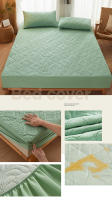 Sábana Protectora De Muelles Impermeable Y Antialérgica Con Patrón Cuadrado Para Cama Capa De Protección Contra Polvo Y Bacterias - details 12