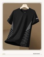 Camiseta De Hombre Para Verano En Seda De Hielo Con Manga Corta Secado Rápido Malla Deporte Fitness Top Casual Transpirable Ligera Y Moisture Wicking - details 9