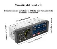 BQCC Radio De Coche 1 DIN 4 Pulgadas Bluetooth MP5 Colorido Con Luz USB TF Reproductor De Música Hands-Free Control Remoto Audio ISO - details 11