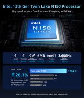 Mini PC BMAX B4 Turbo, Intel Twin Lake N150 4 núcleos, 16GB RAM, 512GB/1TB SSD, Windows 11, 2*HDMI + 1*Type-C con pantalla 4K@60Hz, WiFi 5, Bluetooth 5.0, 2*USB 3.0, 2*USB 2.0, 1*RJ45, compatible con el sistema Linux, For Business and Daily Use - details 2