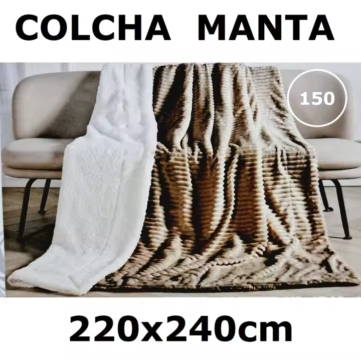 COLCHA MANTA SHERPALINA COFLOR 220X240CM,cm,fespu - 1
