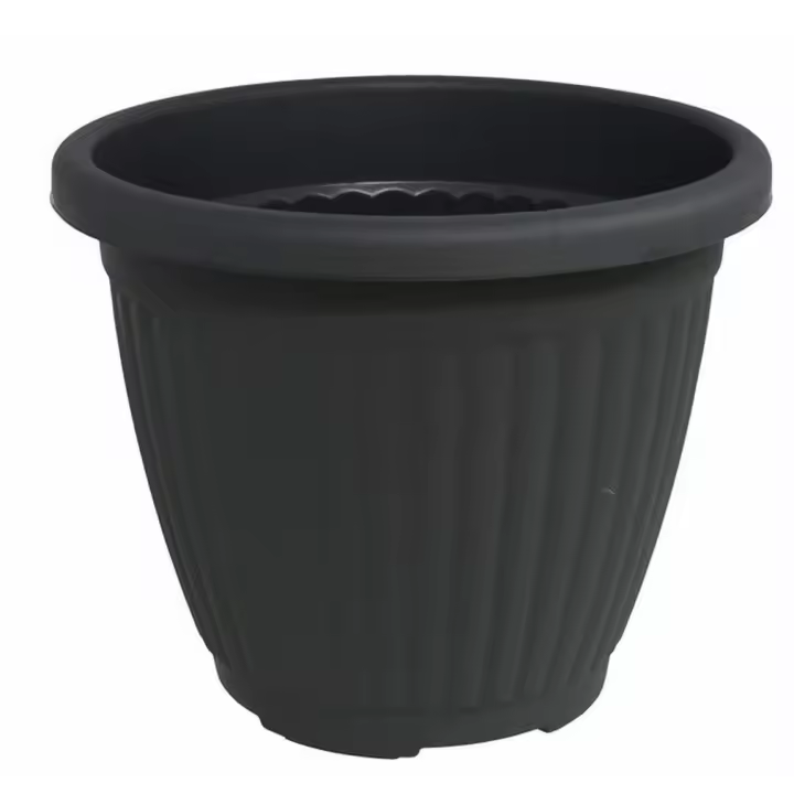 Gerimport Macetero Plástico Antracita Kemer 45x35cm Capacidad 31L - 1
