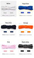 Alpargatas Sin Cordones De Metal Mate Colorido Para Hombres Y Mujeres Cordones Elásticos Para Zapatos Casuales 1 Paquete - details 7