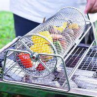 Carcasa De Barbacoa Manual En Acero Inoxidable Con Base Y Carretel Rotativo Para Exterior Relleno De Rotisserie Herramienta De Cocina Resistente Al Calor - details 0