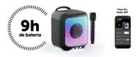 Vieta Pro Altavoz Bluetooth Karaoke de 100W Party 55 de Sonido Potente con luces RGB, micrófono, control remoto. Batería hasta 9h y conexiones micro USB, USB-C y microSD. Altavoz TWS con sonido estéreo nítido y nítido y envolvente - details 2