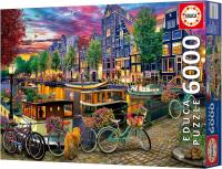 Educa - Puzzle de 6000 Piezas  Ciclismo en Ámsterdam. Medidas: 156 x 107 cm. + 14 años Educa 20330 - details 2
