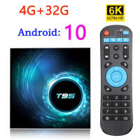 Dispositivo de Tv inteligente T95, decodificador con Android10.0, 6k, 10,0g y 5g, Wifi, voz 3D, 32gb, 4k, cuatro núcleos, reproductor multimedia, último de 2,4 - details 9