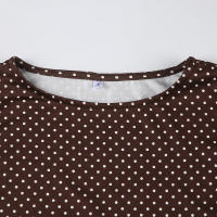 Vestido De Mujer Sin Mangas Con Puntos Slim Fit Elegante Casual Para Oficina Moda Trendy Largo Mini Estampado De Puntos - details 13