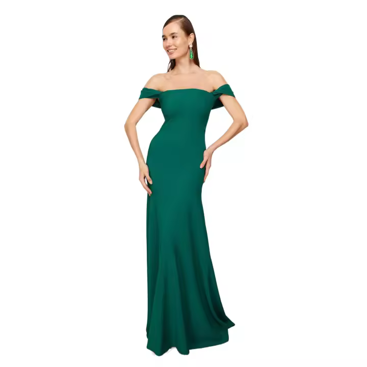 Trendyol Black Woven Elegant Evening & Graduation Dress Tprss24Ae00060 - 1
