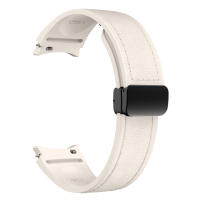 Correa De Cuero Genuino Y Silicona Para Samsung Galaxy Watch 7 6 5 44mm 40mm 20 Bracelet Galaxy Watch 6 4 Classic 47mm 46mm 43mm 42mm Unisex - details 9