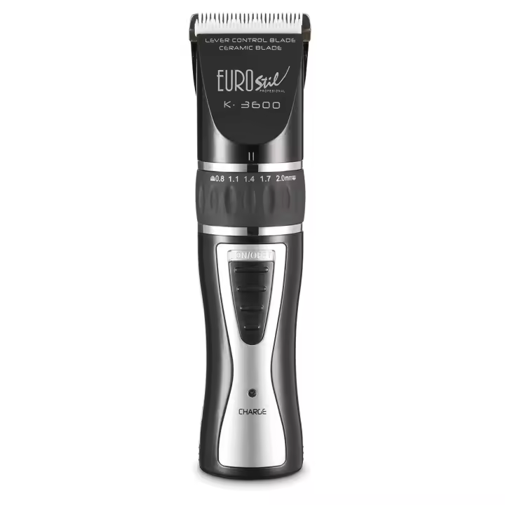 MAQUINA CORTAR CABELLO K-3600 NEGRA CABEZAL CERAMICO (marca: Eurostil) - 1