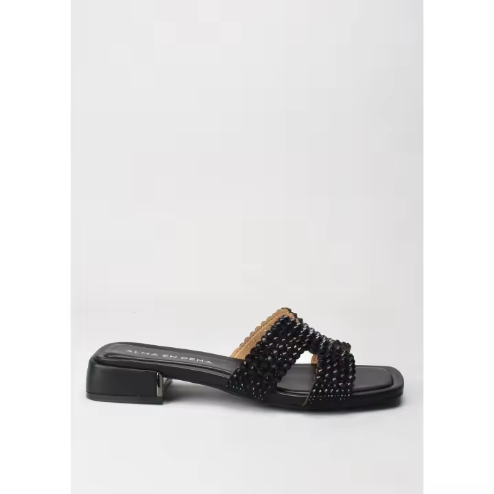 sandalia hermes piedras napa black ALMA EN PENA - 1