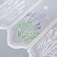 Cortinas Cortas De Tulle Blanco Europeo Para Sala De Estar Dormitorio Comedor Cocina Cubierta De Armario Lace Decoración De Ventana Para Bodas - details 6