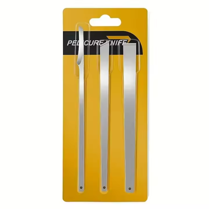Set De Pedicura Profesional De 3 Piezas Herramientas De Cuidado De Pies En Acero Inoxidable Para Eliminación De Uñas Encarnadas - 1