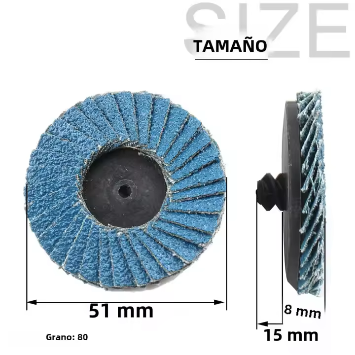 Discos De Abrazadera 50mm 2/10pcs Para Limpieza De Pintura Y Metal Rust Eliminación De Madera Herramienta Rotativa De Cambio Rápido Para Pulido - 1