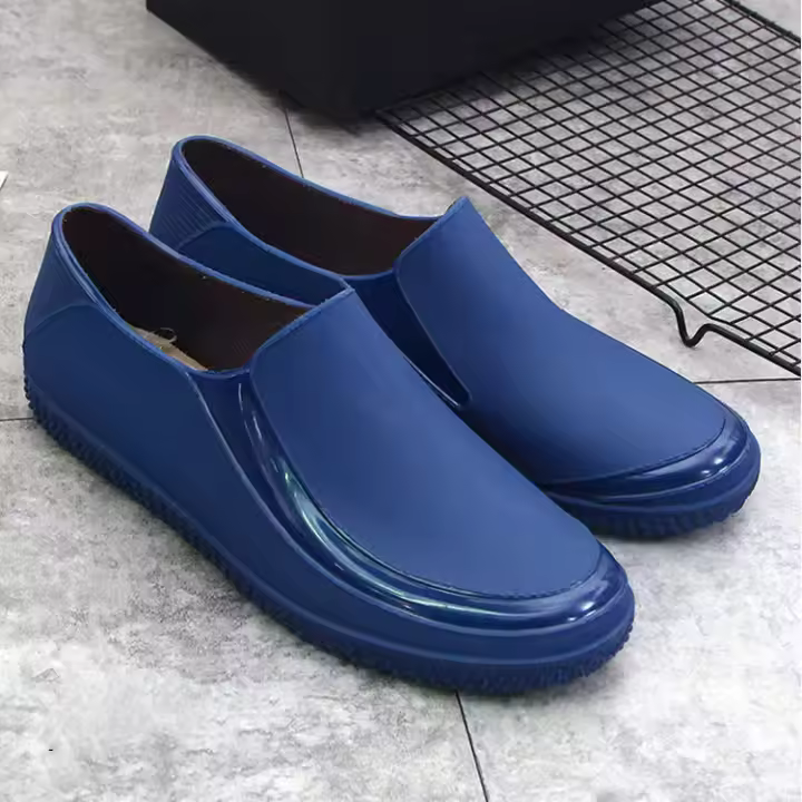 Botas De Lluvia Para Hombre 2024 Nueva Takeaway Rider Sito De Construcción Zapatos De Goma Impermeables Para Cocina Pesca - 1