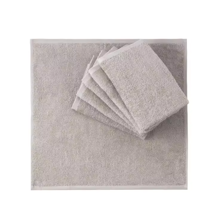 QUALITY TOWELS. Pack de 6 paños de cocina LISOS de 50x50 cm. Fabricado en rizo 100% algodón. Disponible en 3 colores. Muy absorbentes y duraderos. Fáciles de limpiar. - 1