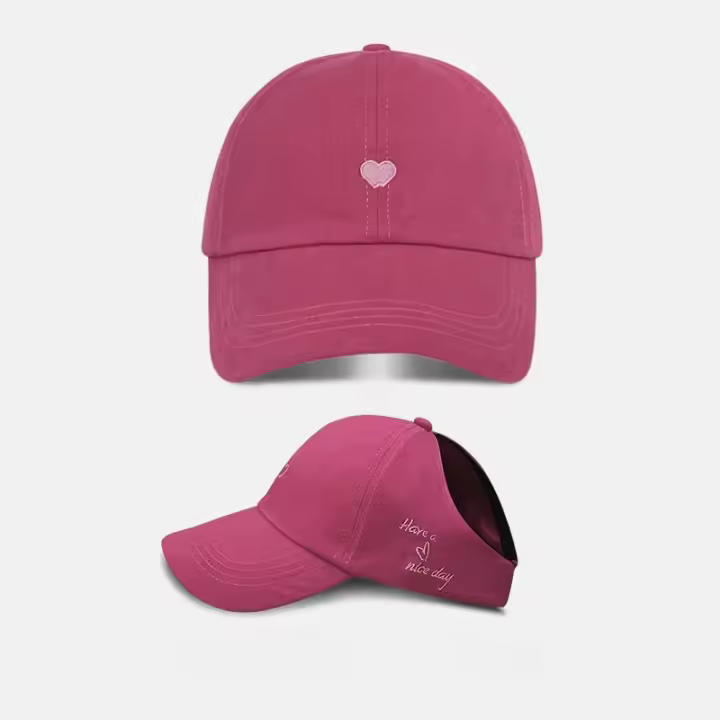 Gorra De Béisbol Para Mujer Con Cola De Caballo Moda Cruzada Ajustable Transpirable Para Deportes Al Aire Libre Gorra De Trucker - 1