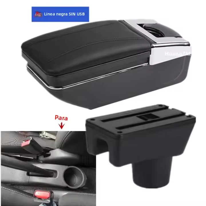 Caja De Apoyabrazos Para Coche Mitsubishi Attrage Mirage Dodge Attitude Space Star Accesorios De Coche En Cuero Y Plástico ABS - 1