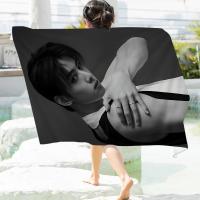 Toalla De Playa Microfibra Absorbente Y Secado Rápido Suave Para Yoga Natación Senderismo Toalla De Baño Cha Eun Woo Corea Tamaño 76x182 Cm - details 12
