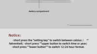 Termómetro Y Higrómetro Inteligente Xiaomi MiaoMiaoCe Estación Meteorológica Con Pantalla Digital HD Función De Reloj Soporte Para Colgar Y Poner En Pie - details 8