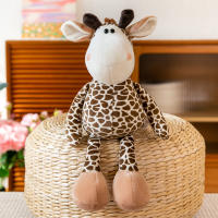 Muñeco De Peluche De Animal De Bosque Giraffa Elefante Mono León Tigre Juguetes Para Niños Actividades Regalos Juguete De Peluche Giraffa - details 4