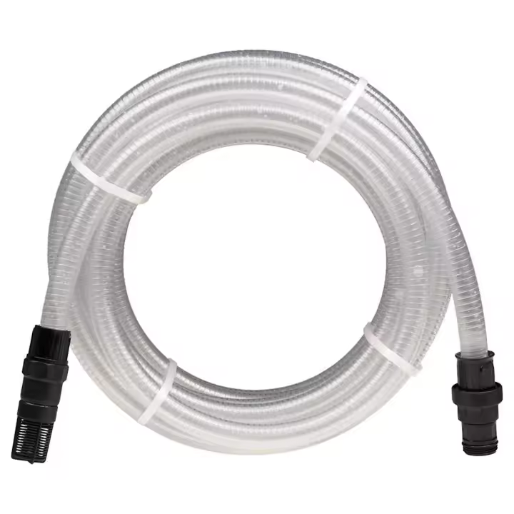 vidaXL Manguera de succión conectores de PVC transparente 1" 10 m PVC - 1