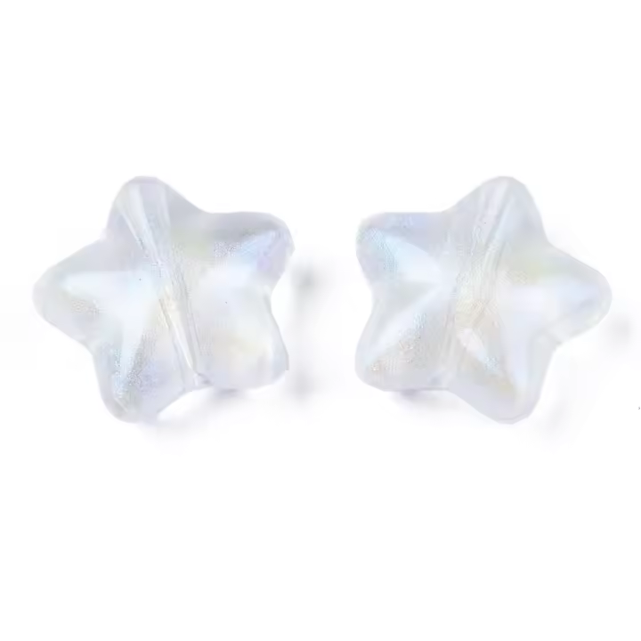100pcs Perlas Redondas De Acrílico Transparentes Y De Colores Mixtos 10mm Facetas Con Agujero De 2mm Para Joyería - 1