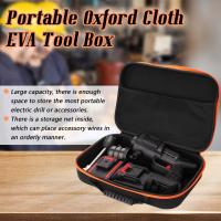 Bolsa De Herramientas Portátil De Gran Capacidad EVA De Tela Oxford Impermeable Y Antigolpes Para Taladro Eléctrico Y Hardware - details 1
