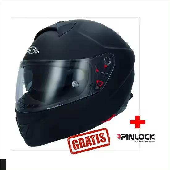 CASCO FIBRA SHIRO SH-351 NEGRO MATE FIBER + PINLOCK INCLUIDO - 1