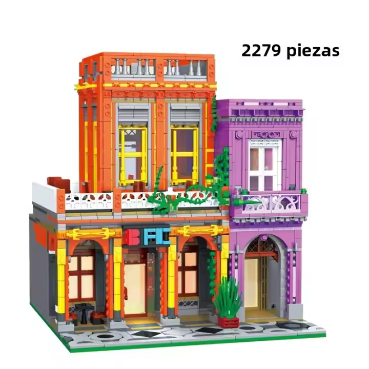 Bloques De Construcción Micro Modelo De Arquitectura De Una Iglesia Restaurante Cubana Havana Café Tienda Juguetes Para Niños Y Adultos Regalo Creativo - 1
