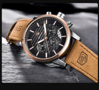 Reloj Deportivo De Moda BENYAR 2024 Para Hombres Multifuncional Impermeable Con Cuero Premium Calendario Y Luz Nocturna - details 12