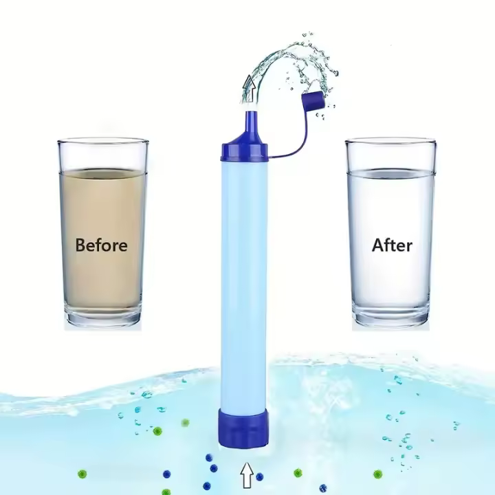 Filtro De Agua Portátil Para Exteriores 1pc Sistema De Filtro De Estraw Para Emergencias Y Sobrevivencia Camping Senderismo Escalada - 1