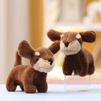 Muñeco De Peluche De Perro Salchicha 15cm Simulación Juguete Suave Para Niños Decoración De Habitación Regalo De Cumpleaños - details 6