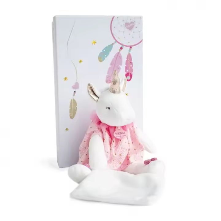 Unicornio con Doudou 28 cm DouDou et Compagnie - 1