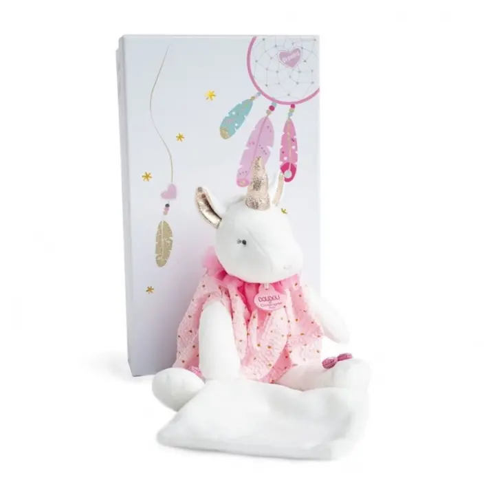 Unicornio con Doudou 28 cm DouDou et Compagnie - 1