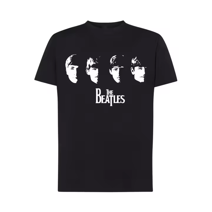 Camiseta The Beatles - Caras  componentes del grupo - Unisex algodón premium - 1