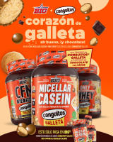 MICELLAR CASEIN Conguitos Negro Galleta (1KG) - Big + mix regalo  Deliciosa  Baja en azúcares  Baja en grasas  Saludable  Caseína - details 0