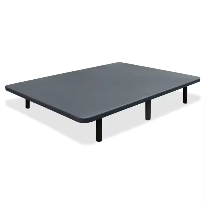 BATZAR Base tapizada 90x190 gris REFORZADA 5 BARRAS - 1