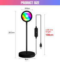 Lámpara De Noche LED RGB Lámpara De Anillo USB Luz Arcoíris Para Decoración De Escritorio Iluminación De Ambiente Para Hogar - details 16