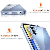 Funda De Lujo Transparente Para Samsung Galaxy A34 A04 A33 A53 A73 A13 A03 A15 A25 A35 A55 A05S A04s A14 4G A24 A54 5G Silicona Suave Antigolpes Anti-Resbaladizo Protección Completa - details 3