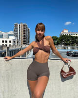 Nuevos Shorts De Yoga Para Mujer Verano Sin Costuras Cintura Alta Levanta Glúteos Sin Líneas Extrañas Deporte Transpirable Cómodo - details 16