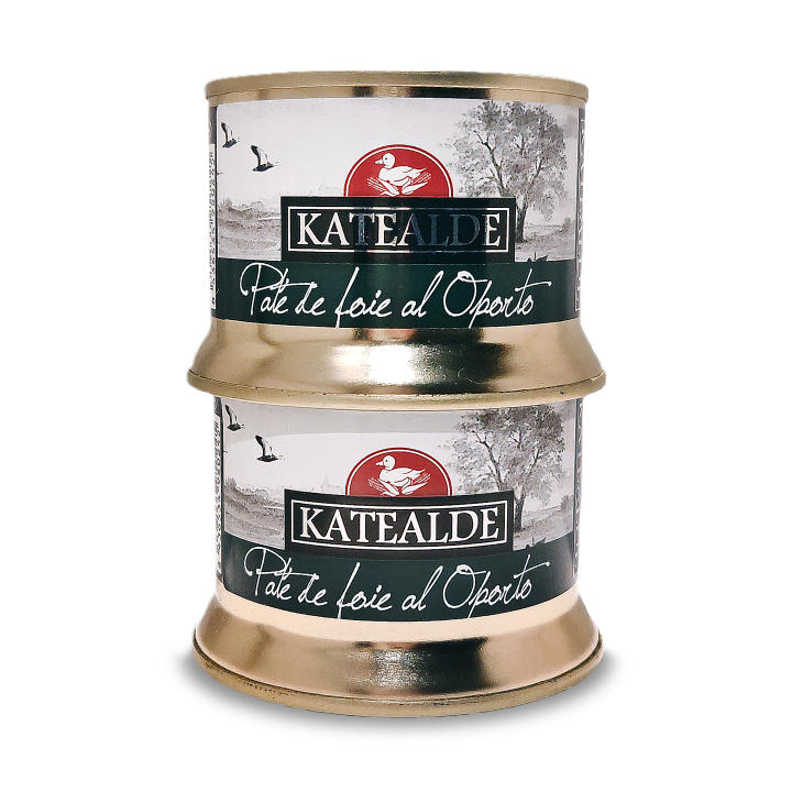 Paté de foie gras de pato al oporto de Katealde (Pack de 2 unidades de 130g)
